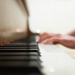 hands on piano