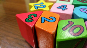 numbered cubes